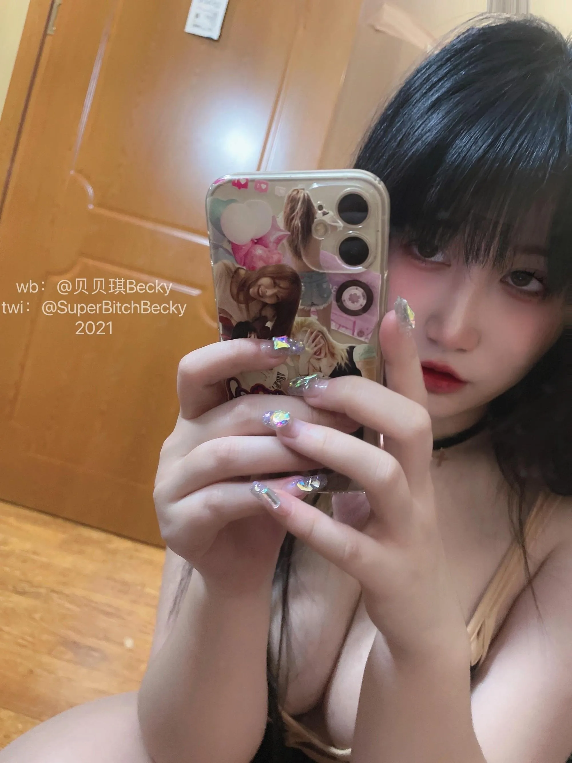 贝贝琪Becky – NO.019 对镜黑发辣妹 [105P]插图6